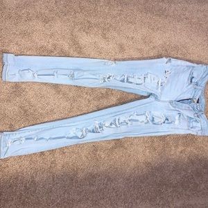 American eagle ripped jeans super stretch